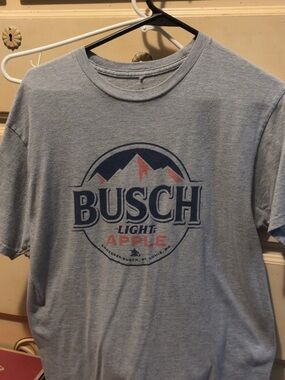 Busch Light Apple Logo Tee - Light Blue